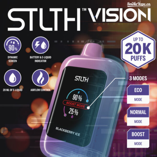 STLTH Vision 20K Puff Disposable Vape – Multiple Flavours